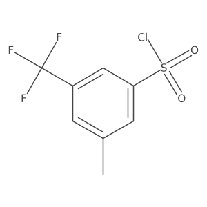 3-Methyl-5-(trifluoromethyl)benzenesulfonyl chloride结构式