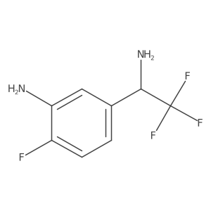 (R)-5-(1-Amino-2,2,2-trifluoroethyl)-2-fluoroaniline Structure