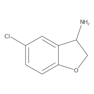 (3R)-5-Chloro-2,3-dihydro-1-benzofuran-3-amine Structure