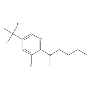 N-butyl-3-chloro-N-methyl-5-(trifluoromethyl)pyridin-2-amine结构式