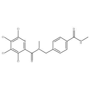 3,4,5,6-tetrachloro-N-methyl-N-{[4-(methylcarbamoyl)phenyl]methyl}pyridine-2-carboxamide Structure