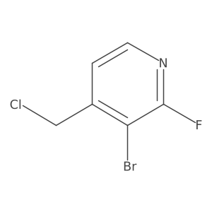 3-Bromo-4-(chloromethyl)-2-fluoropyridine Structure
