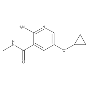 2-Amino-5-cyclopropoxy-N-methylnicotinamide Structure