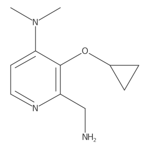 2-(Aminomethyl)-3-cyclopropoxy-N,N-dimethylpyridin-4-amine Structure