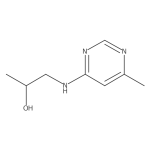 1-[(6-Methylpyrimidin-4-yl)amino]propan-2-ol结构式
