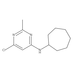 6-chloro-N-cycloheptyl-2-methylpyrimidin-4-amine结构式
