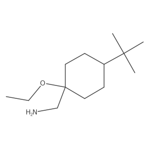 (4-(Tert-butyl)-1-ethoxycyclohexyl)methanamine结构式