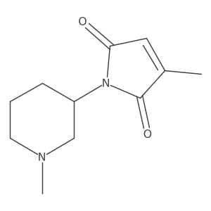 1H-Pyrrole-2,5-dione, 3-methyl-1-(1-methyl-3-piperidinyl)-结构式