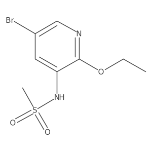 N-(5-bromo-2-ethoxypyridin-3-yl)methanesulfonamide Structure