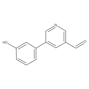 5-(3-Hydroxyphenyl)pyridine-3-carbaldehyde结构式