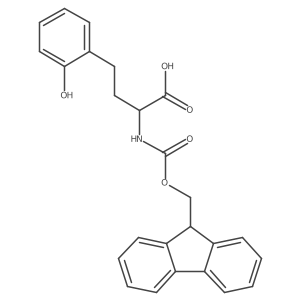 (R)-2-(9H-Fluoren-9-ylmethoxycarbonylamino)-4-(2-hydroxy-phenyl)-butyric acid结构式