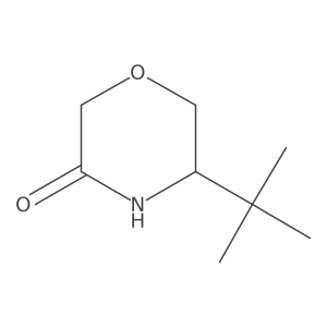 5-Tert-butylmorpholin-3-one结构式