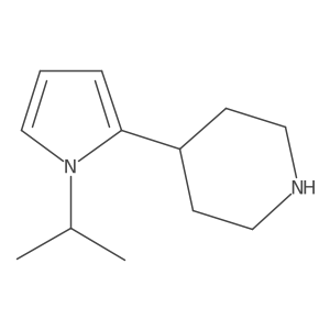 Piperidine, 4-[1-(1-methylethyl)-1H-pyrrol-2-yl]- Structure