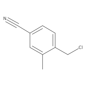 4-(Chloromethyl)-3-methylbenzonitrile结构式