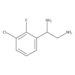 1-(3-Chloro-2-fluorophenyl)ethane-1,2-diamine Structure