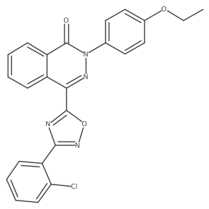 4-[3-(2-chlorophenyl)-1,2,4-oxadiazol-5-yl]-2-(4-ethoxyphenyl)phthalazin-1(2H)-one Structure