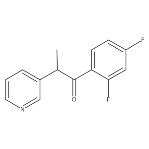 1-(2,4-Difluorophenyl)-2-(pyridin-3-yl)propan-1-one Structure