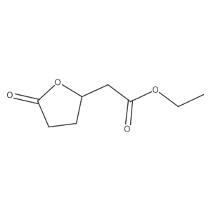 Ethyl 2-(5-oxotetrahydrofuran-2-yl)acetate Structure