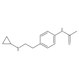 N-{4-[2-(cyclopropylamino)ethyl]phenyl}acetamide结构式