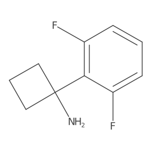 1-(2,6-Difluorophenyl)cyclobutanamine结构式