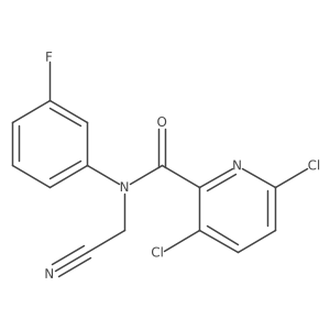 3,6-dichloro-N-(cyanomethyl)-N-(3-fluorophenyl)pyridine-2-carboxamide Structure