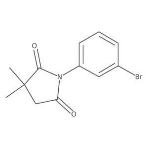 1-(3-Bromophenyl)-3,3-dimethyl-pyrrolidine-2,5-dione Structure