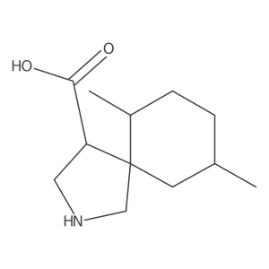 6,9-Dimethyl-2-azaspiro[4.5]decane-4-carboxylic acid结构式