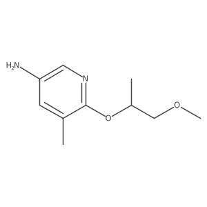 6-((1-Methoxypropan-2-yl)oxy)-5-methylpyridin-3-amine Structure