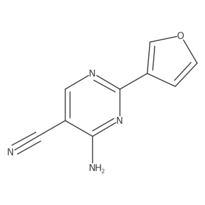 4-Amino-2-(furan-3-yl)pyrimidine-5-carbonitrile Structure