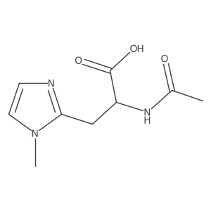 2-acetamido-3-(1-methyl-1H-imidazol-2-yl)propanoic acid Structure