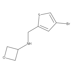 N-[(4-bromothiophen-2-yl)methyl]oxetan-3-amine Structure