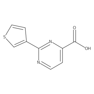2-(Thiophen-3-yl)pyrimidine-4-carboxylic acid结构式