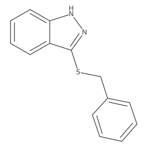 3-benzylthio-1H-indazole Structure