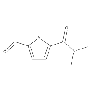 5-[(N,N-Dimethylamino)carbonyl]-2-thiophenecarboxaldehyde结构式
