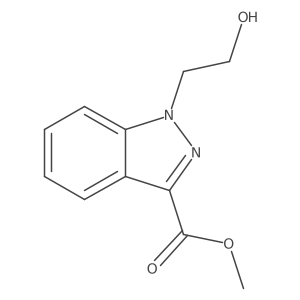 Methyl 1-(2-hydroxyethyl)-1H-indazole-3-carboxylate结构式