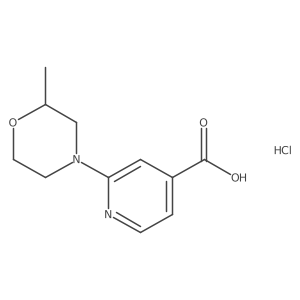 2-(2-Methylmorpholin-4-yl)pyridine-4-carboxylic acid hydrochloride Structure