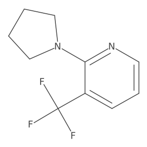 2-(Pyrrolidin-1-yl)-3-(trifluoromethyl)pyridine Structure