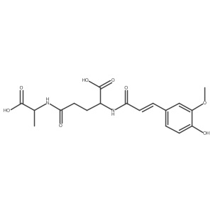 N-(E)-Feruloyl-L-glutamic acid-L-alanine结构式