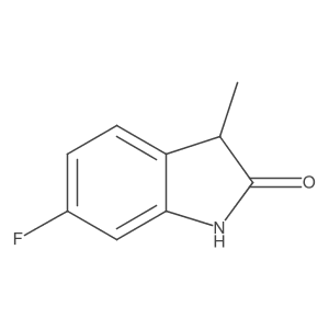 6-Fluoro-3-methyl-2,3-dihydro-1H-indol-2-one结构式