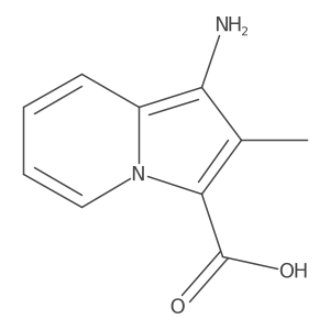 1-Amino-2-methylindolizine-3-carboxylic acid结构式