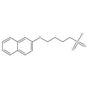 4-(Naphthalen-2-yloxy)butane-1-sulfonyl chloride结构式
