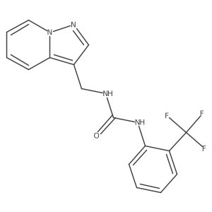1-(Pyrazolo[1,5-a]pyridin-3-ylmethyl)-3-(2-(trifluoromethyl)phenyl)urea结构式