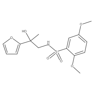 N-(2-(furan-2-yl)-2-hydroxypropyl)-2,5-dimethoxybenzenesulfonamide结构式