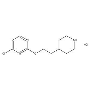 4-Chloro-2-(2-(piperidin-4-yl)ethoxy)pyrimidine hydrochloride结构式