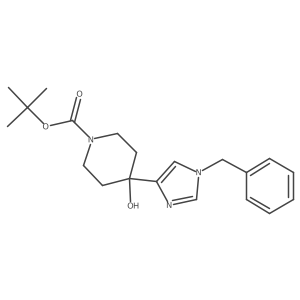 1-BOC-4-(1-benzyl-1H-imidazol-4-yl)-4-hydroxypiperidine Structure