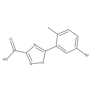5-(5-Bromo-2-methylphenyl)-1,2,4-oxadiazole-3-carboxylic acid Structure
