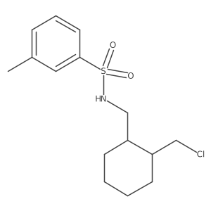 Benzenesulfonamide, N-[[2-(chloromethyl)cyclohexyl]methyl]-3-methyl-结构式