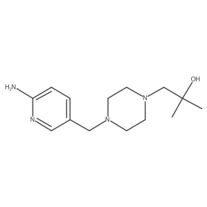 1-{4-[(6-Aminopyridin-3-yl)methyl]piperazin-1-yl}-2-methylpropan-2-ol结构式