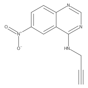 6-nitro-N-(prop-2-yn-1-yl)quinazolin-4-amine结构式