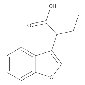 2-(1-Benzofuran-3-yl)butanoic acid Structure